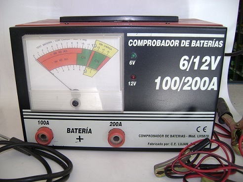 COMPROBADOR  BATERIAS 6/12V  100/200A PROFESIONAL